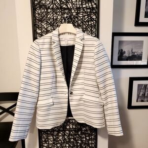 Kenar Cream & Blue Blazer